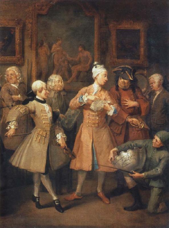 William Hogarth The morning reception oil painting picture